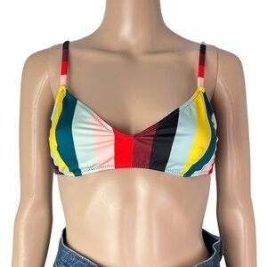 Solid & Striped Rachel Multicolor Striped Pullover Bikini Top